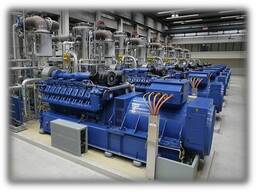 1200 kW gas piston power plant