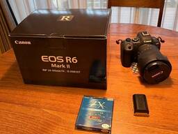 מצלמת Canon EOS R6 Mark II ללא מראה עם עדשת 24-105 ממ f/4