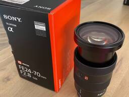 עדשת סוני FE 24-70mm f/2.8 GM חדשה, עם האריזה המקורית.