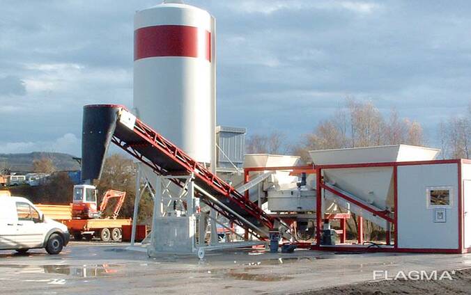Mobile concrete plant Sumab K-40 (40 m3/hour) Sweden