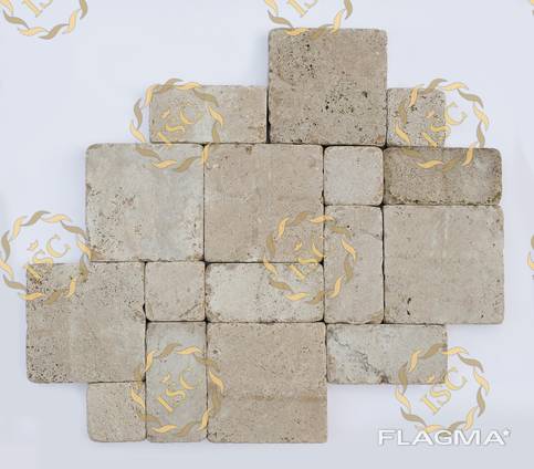 Paving stones made of natural stones