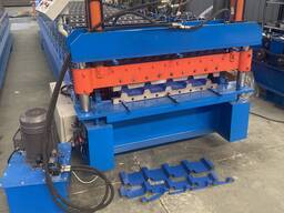 קו ייצור פנל קירוי מתכת מכונת יריעות גליות